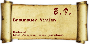 Braunauer Vivien névjegykártya